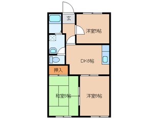 楠駅 徒歩23分 1階の物件間取画像